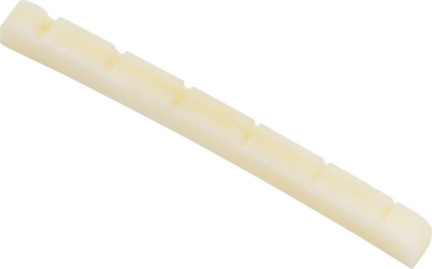 Pre-Slotted Genuine Bone Nut For Electric Guitar, 9.5" Radius