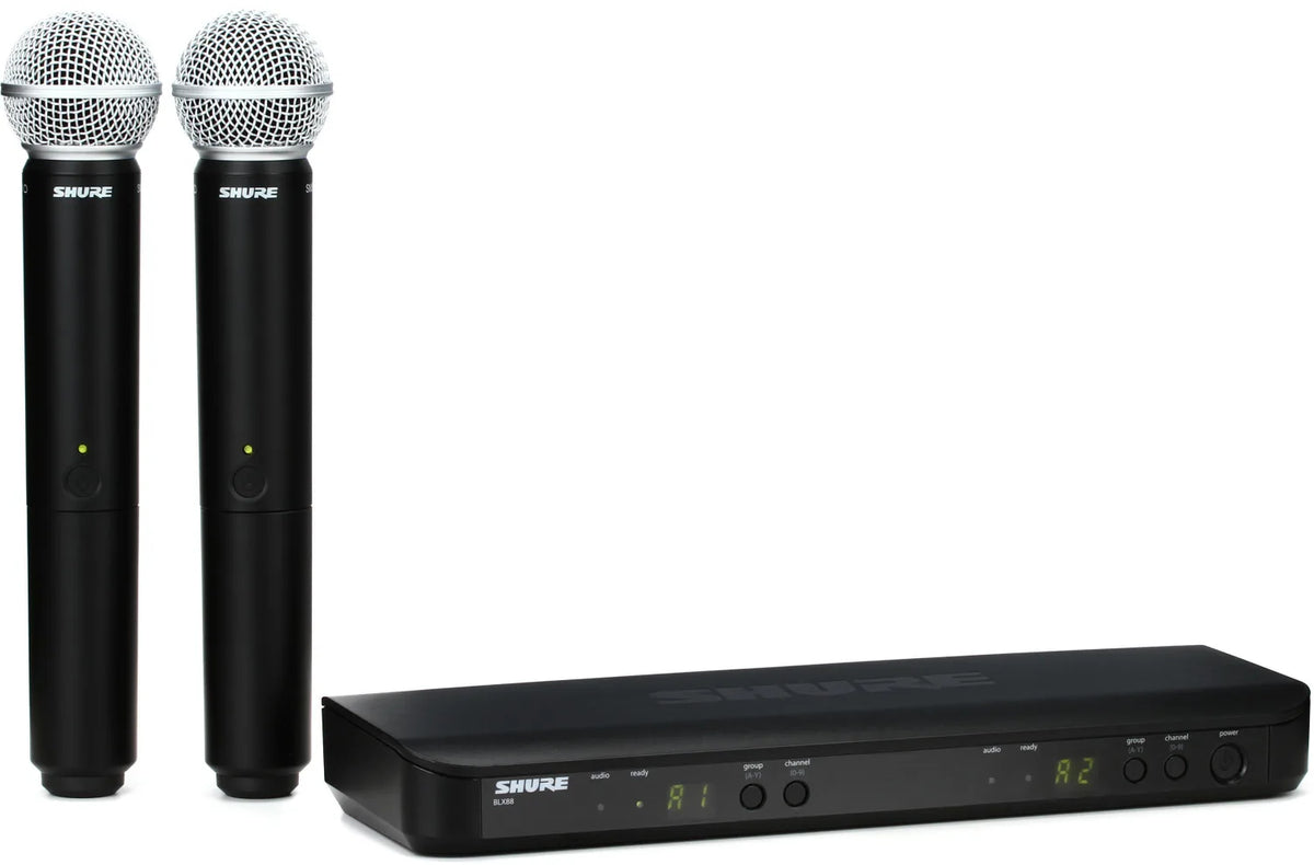 Shure BLX288/SM58 Wireless Dual Handheld System - J10 Band