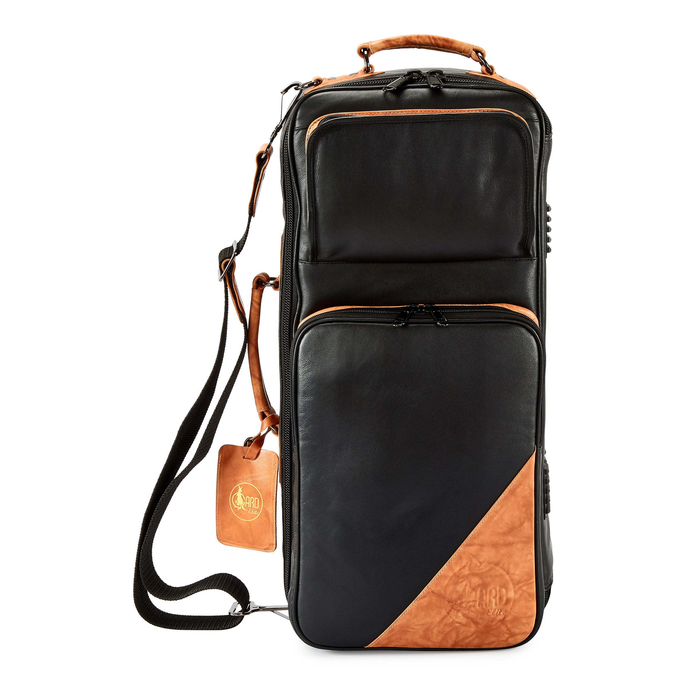 Gard 4-ECLK Double Trumpet Gig Bag (Insert Pvc) outer Blk leather inner Unitika Black