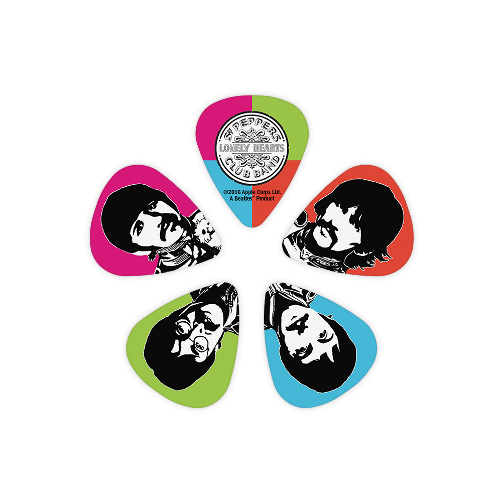 The Beatles Sgt. Pepper's Lonely Hearts Club Band 50th Anniversary Guitar Picks, 10-Pack