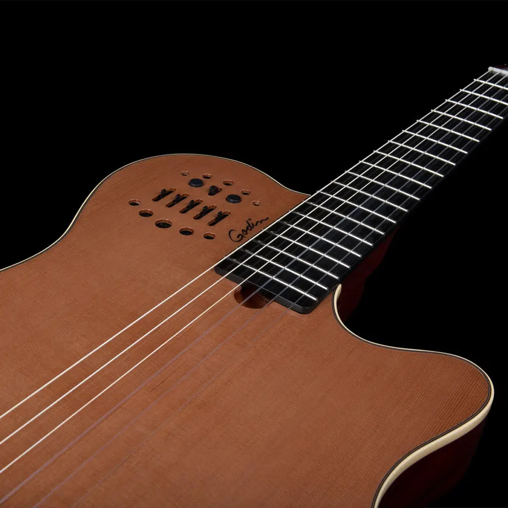 Godin MultiAc Grand Concert SA, Nylon String Acoustic-Electric Guitar - Natural