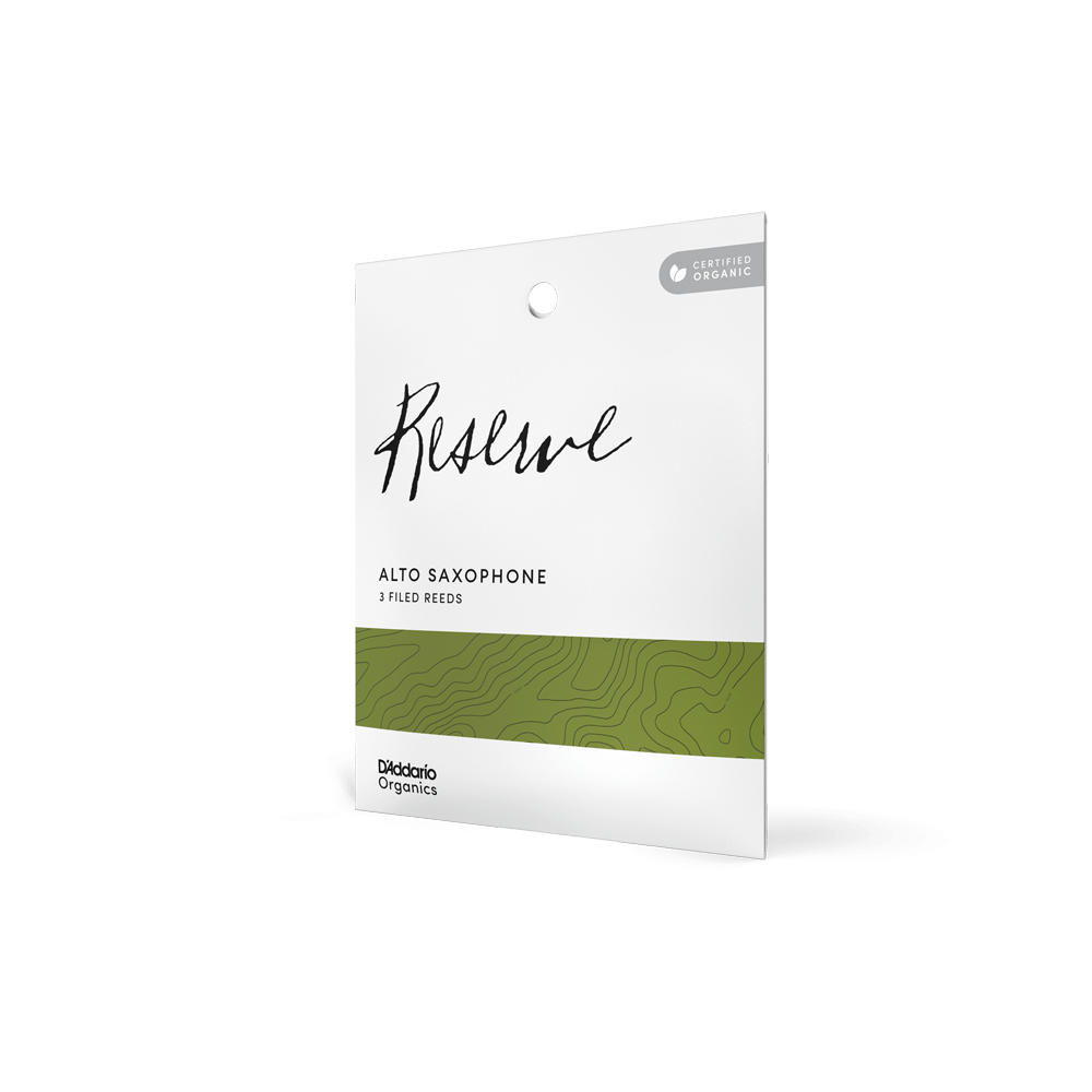 Organic Reserve Alto Saxophone Reeds, Individually-Sealed, 3-Pack