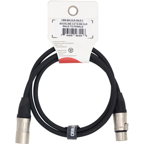Gator Cableworks Backline Series Microphone Cable 3 foot