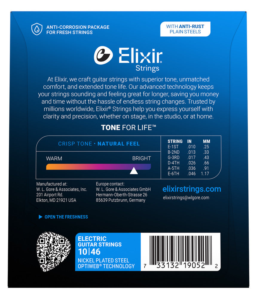 Elixir Strings Optiweb Electric Guitar Strings