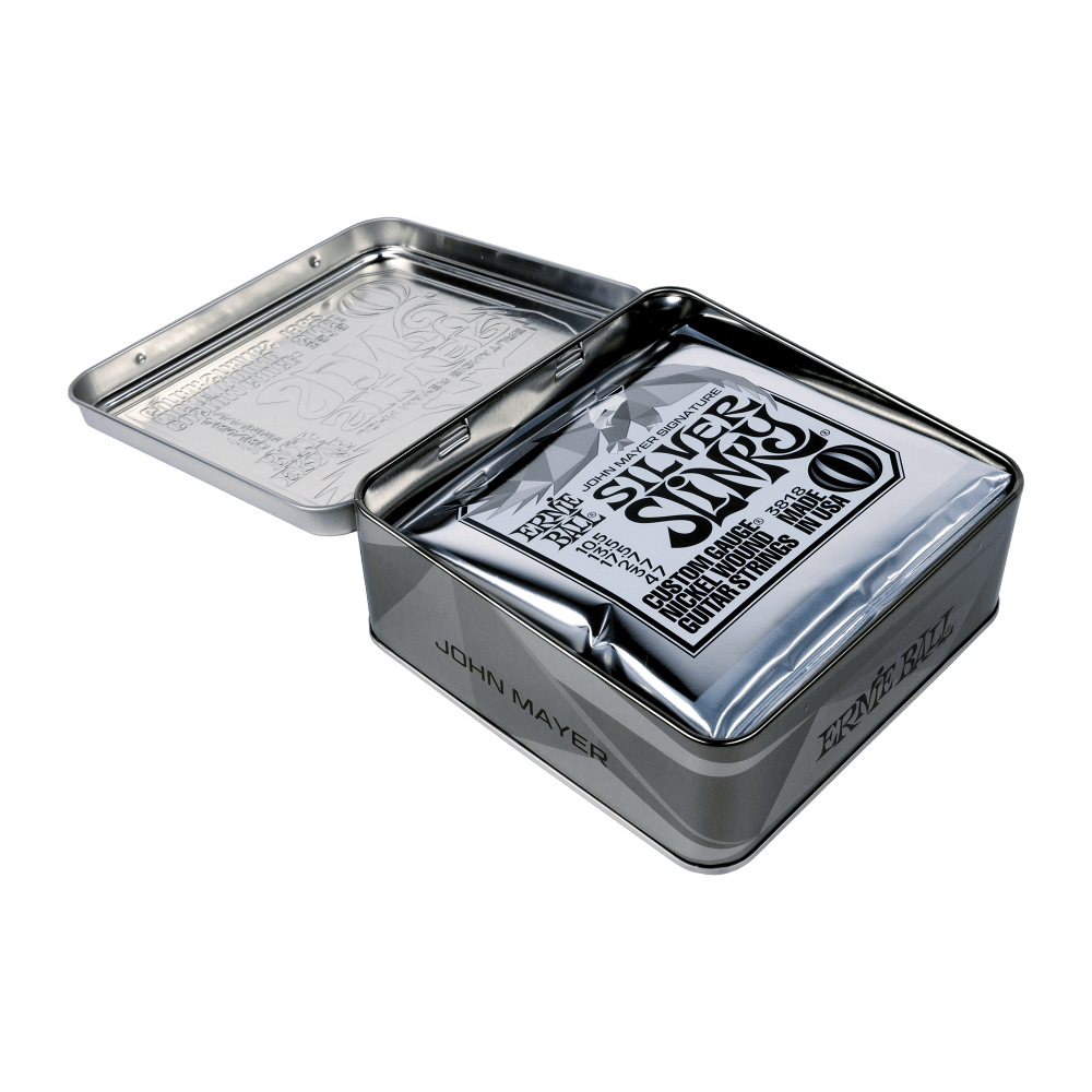 Ernie Ball John Mayer Signature Silver Slinky Electric Guitar Strings - .0105-.047, 3-pack