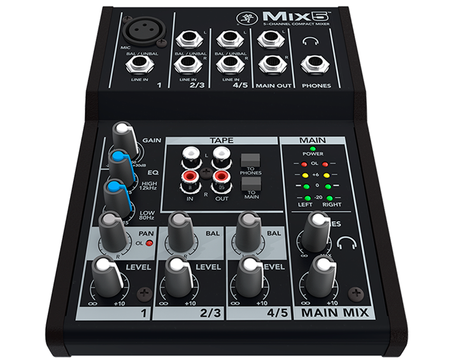 Mackie Mix5 5-channel Mixer