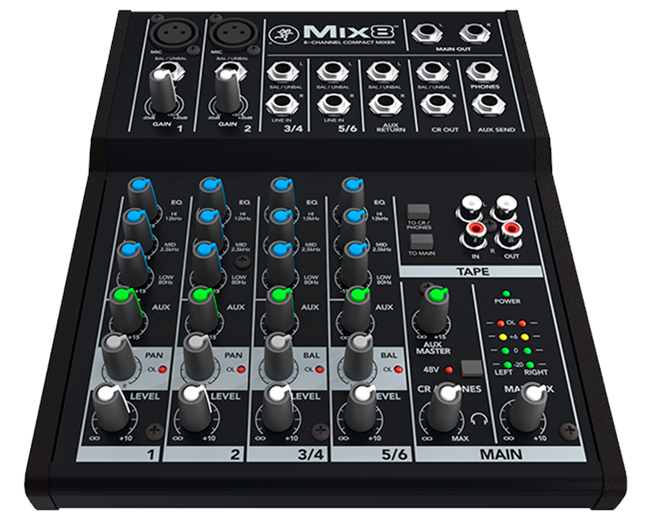 Mackie Mix8 8-channel Mixer