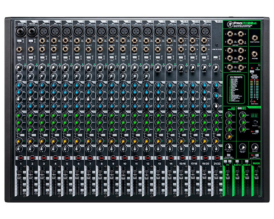 Mackie ProFX22v3 22-channel Mixer with USB and Effects