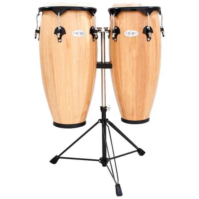 Toca Synergy Series 2300N 10" & 11" Conga Set, Natural w/ Stan