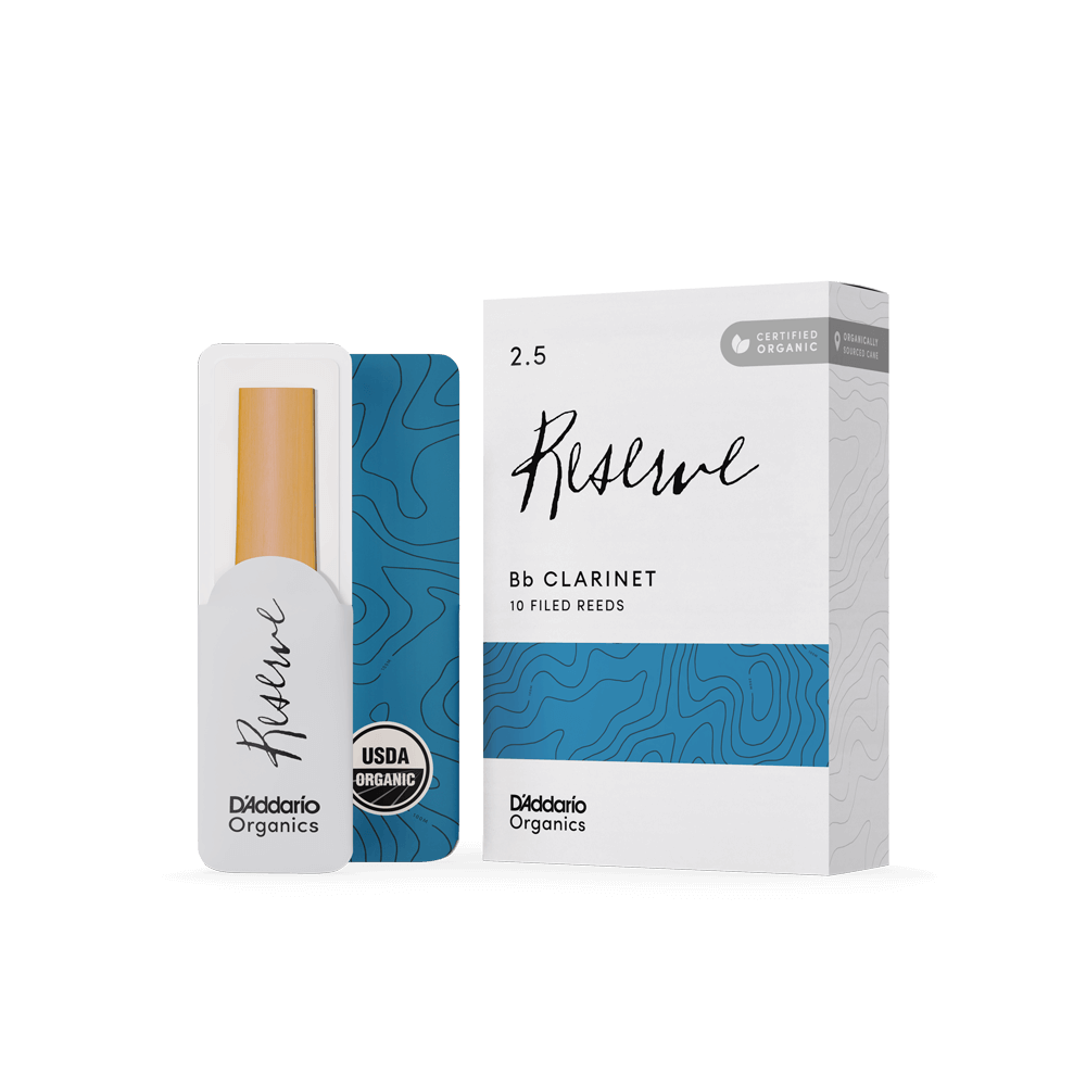 Organic Reserve Bb Clarinet Reeds, Individually-Sealed, 10-Pack