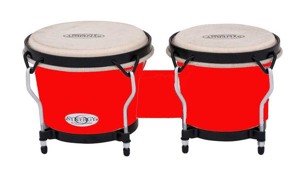 Toca 2100SR Synergy Synthetic Bongos, Red