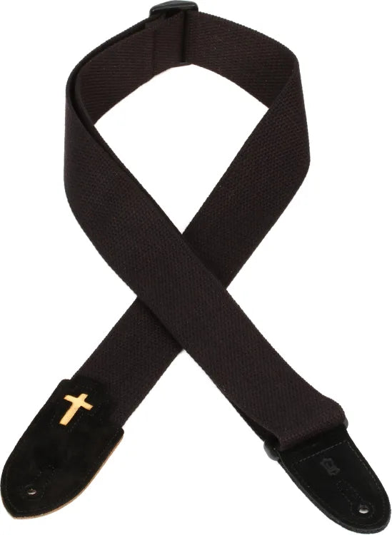 Levy's MC8C-BLK 2-inch Cotton Guitar Strap
