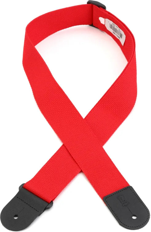 Levy's M8POLY 2-inch Woven Polypropylene Guitar Strap Red
