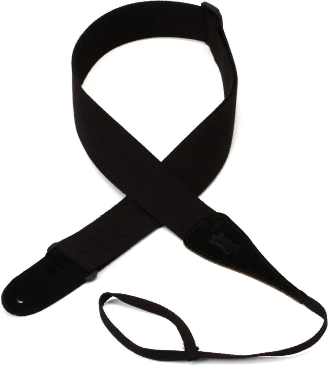 Levy's MC8A Cotton Acoustic Strap with Neck Loop Black