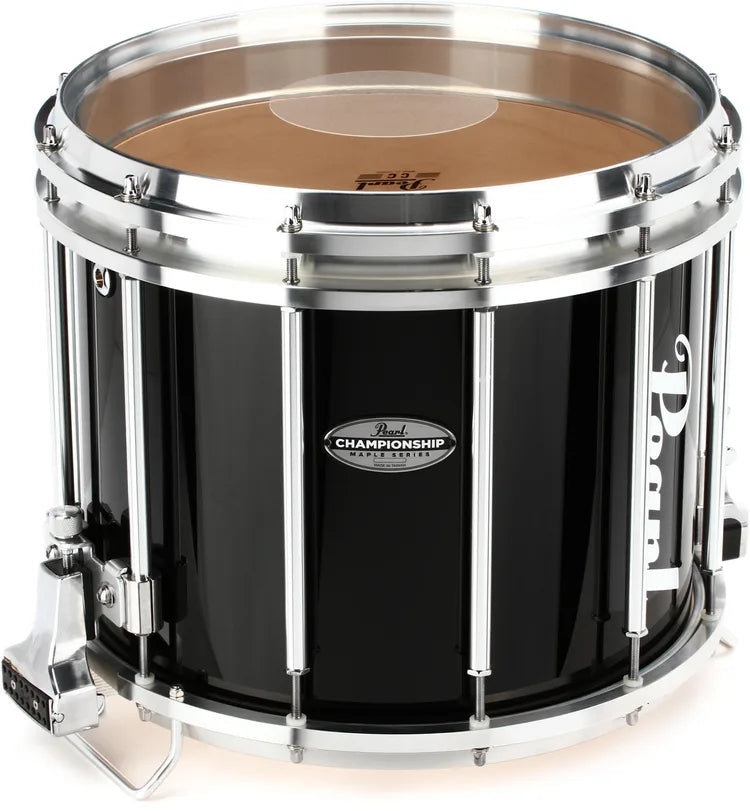 Pearl FFXM1412/A46 Championship Maple FFX 14-inch x 12-inch Marching Snare Drum Midnight Black