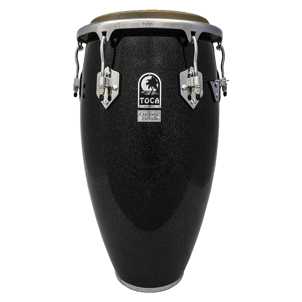 Toca 4611-3/4BKS Custom Deluxe Wood 11-3/4" Conga Black Sparkle