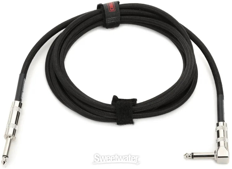 Gator Cableworks Backline Series Braided Instrument Cable - Black, 10 foot