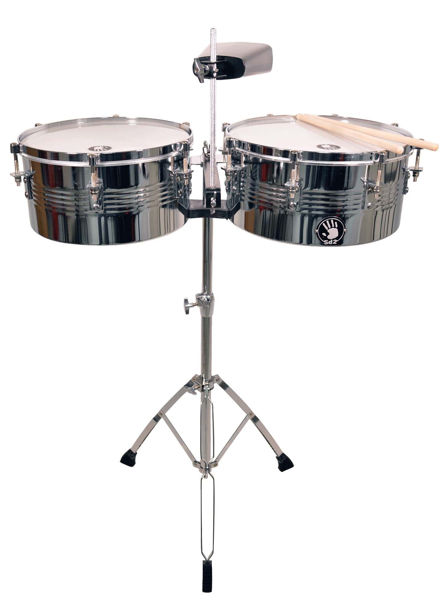 5D2 13" & 14" Chrome Timbal with Stand