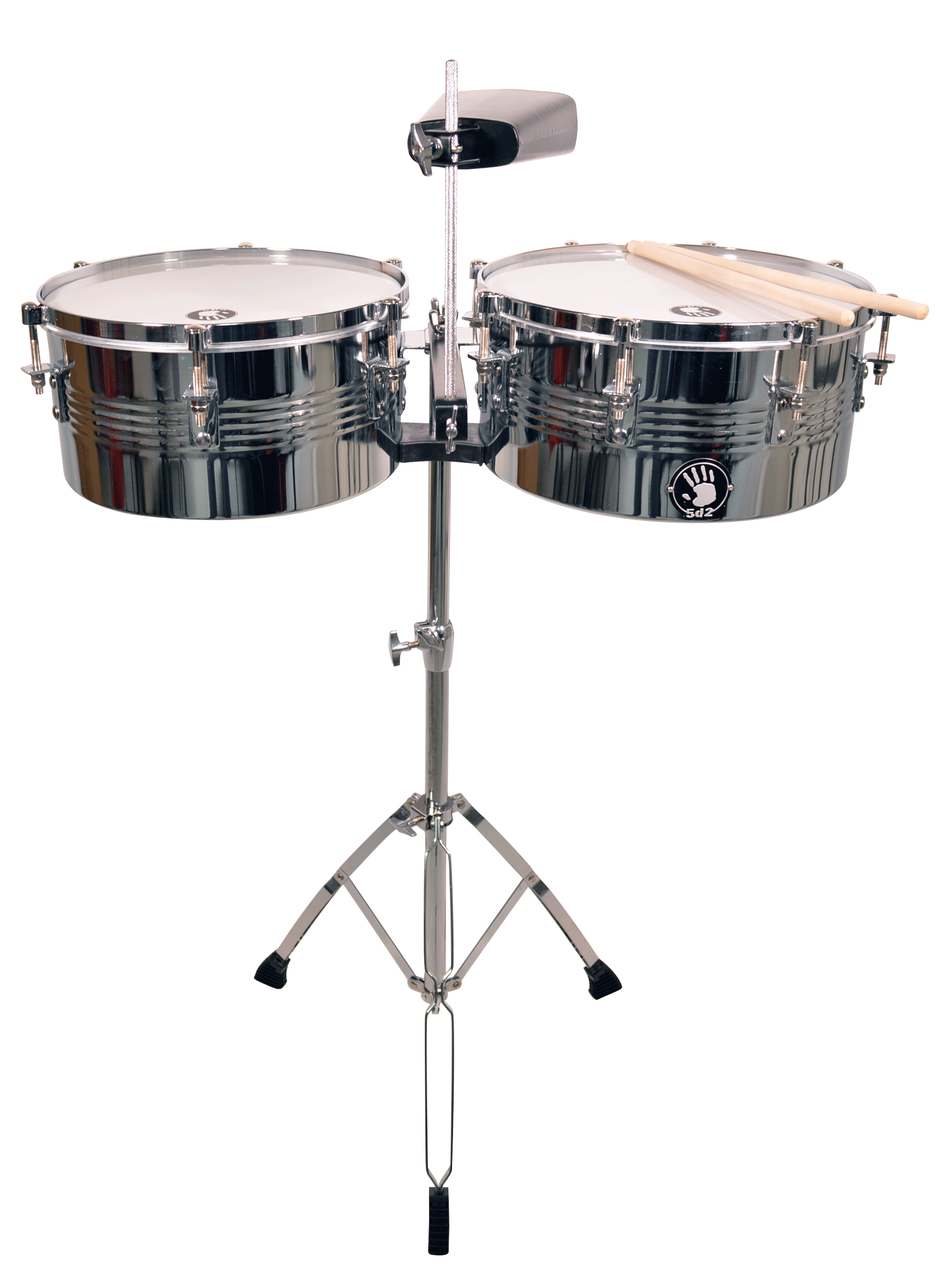 5D2 13" & 14" Chrome Timbal with Stand