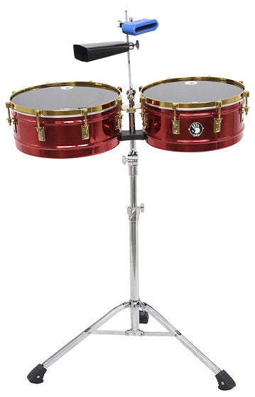 5d2 - TIMBAL 14'' X 15'' - RED/CHROME - 5d2-TBL1415S-CRD