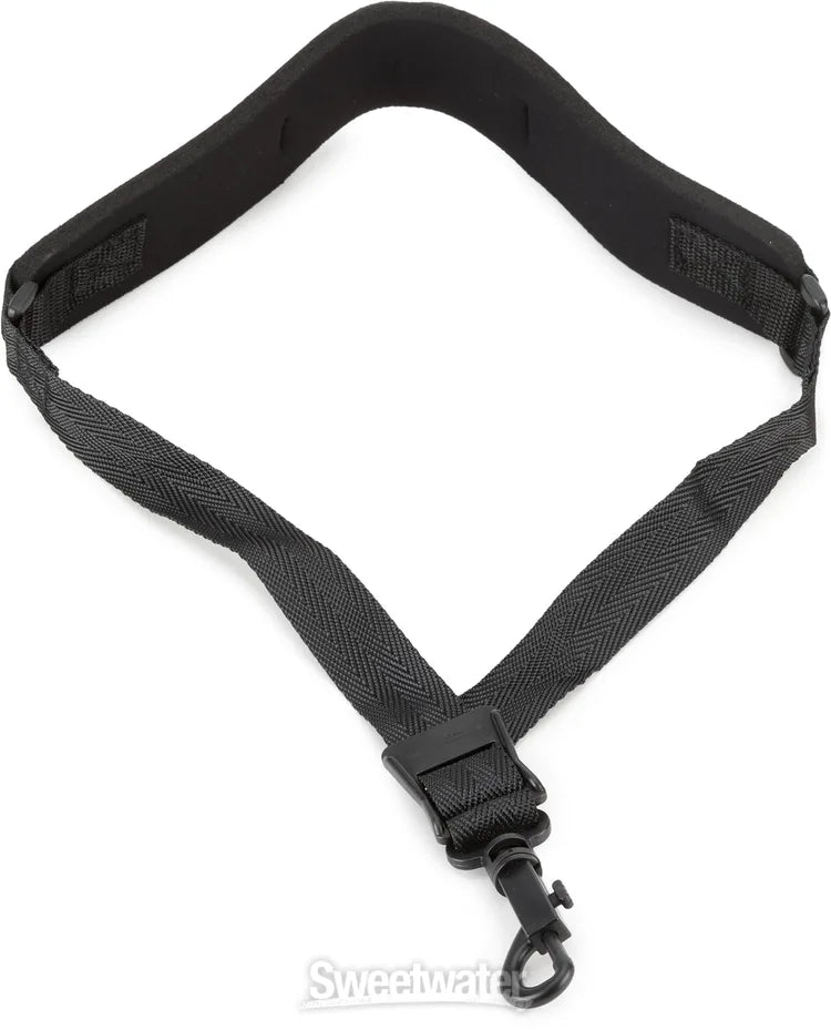 Gator Deluxe Neoprene Saxophone Neck Strap 26 inches, Black