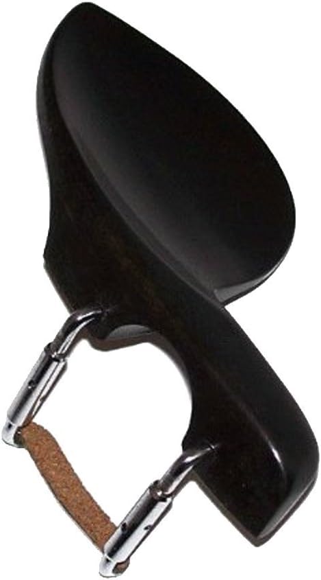 Violin Chinrest - Kreisler Slim Guarneri Ebony Chrome Fittings