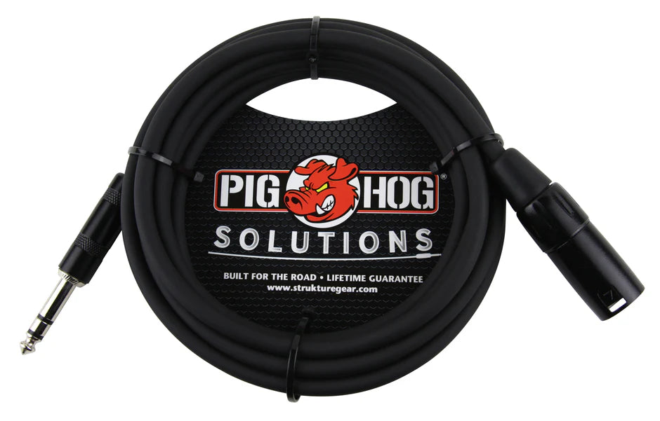 PX-TMXM2 Pig Hog Solutions - 10ft TRS(M)-XLR(M) Balanced Cable