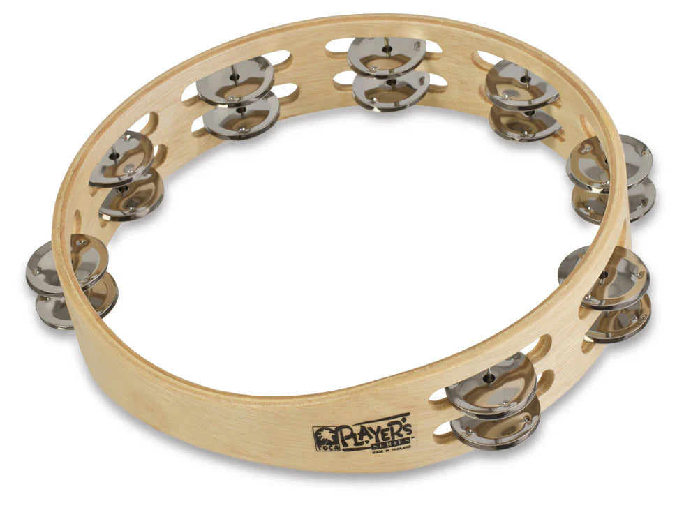 Toca Player's Wood Tambourine, 10" Double Row