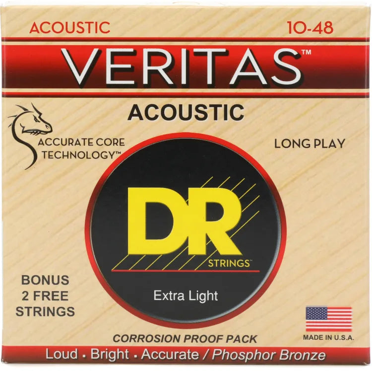 DR Strings Veritas Phosphor Bronze Acoustic Guitar Strings