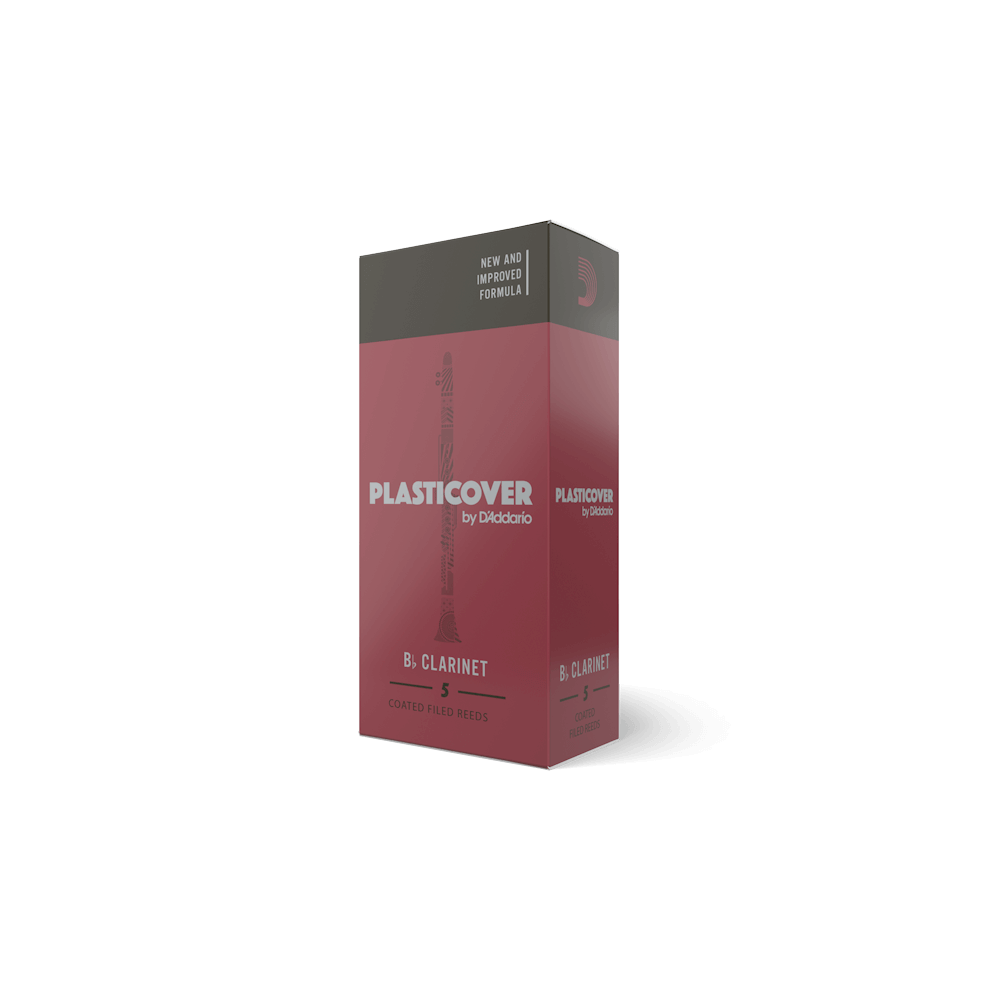 Plasticover by D'Addario Bb Clarinet Reeds, 5-Pack