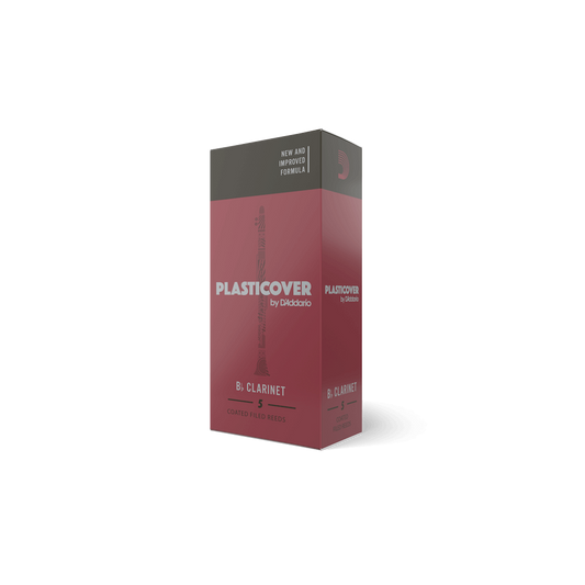 Plasticover by D'Addario Bb Clarinet Reeds, 5-Pack