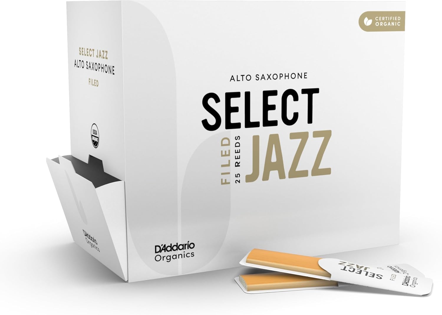 Organic Select Jazz Filed Alto Saxophone Reeds-Individually-Sealed (Single)