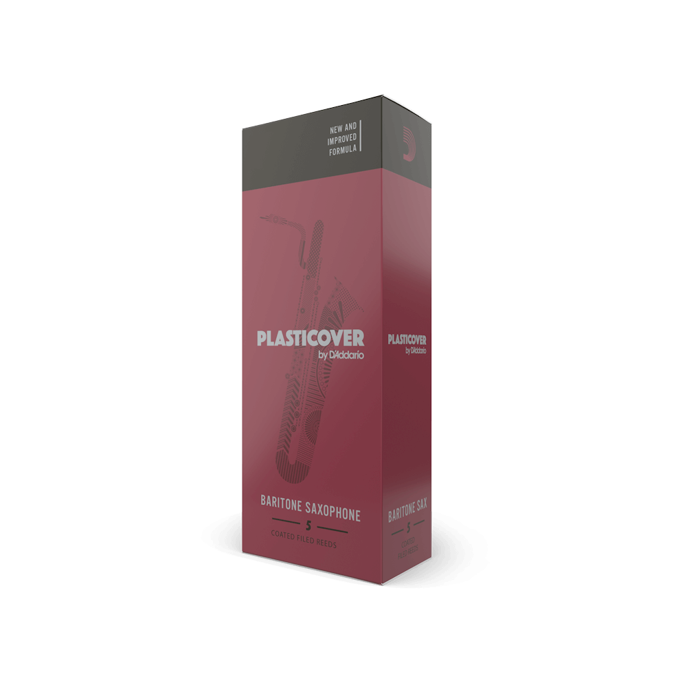 Plasticover by D'Addario Baritone Saxophone Reeds, 5-Pack