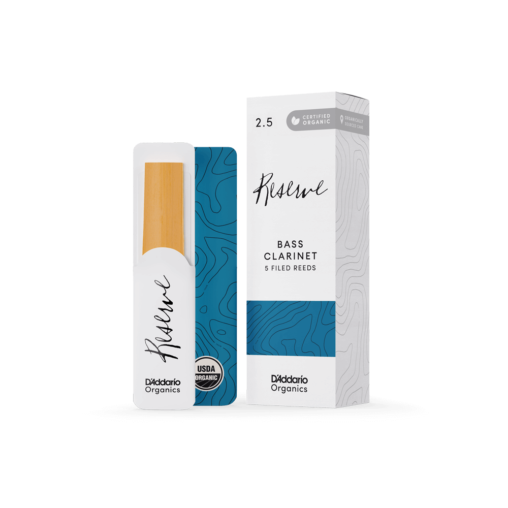 Organic Reserve Bass Clarinet Reeds, Individually-Sealed, 5-Pack
