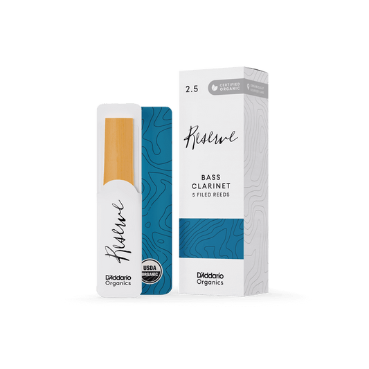 Organic Reserve Bass Clarinet Reeds, Individually-Sealed, 5-Pack