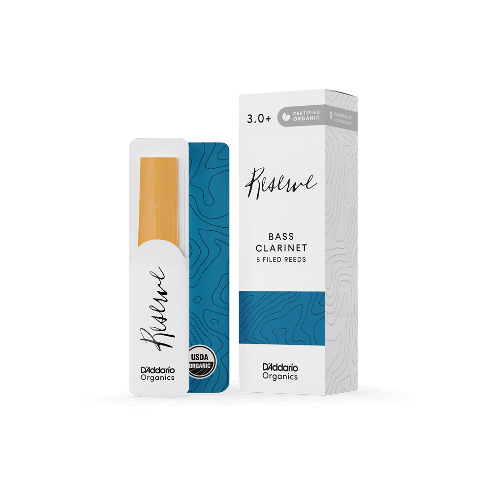 Organic Reserve Bass Clarinet Reeds, Individually-Sealed, 5-Pack