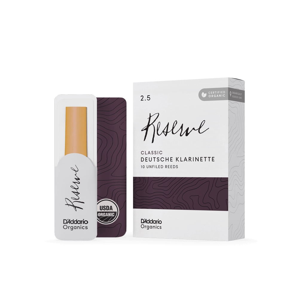 Organic Reserve Classic Deutsche Klarinette Reeds, Individually-Sealed, 10-Pack