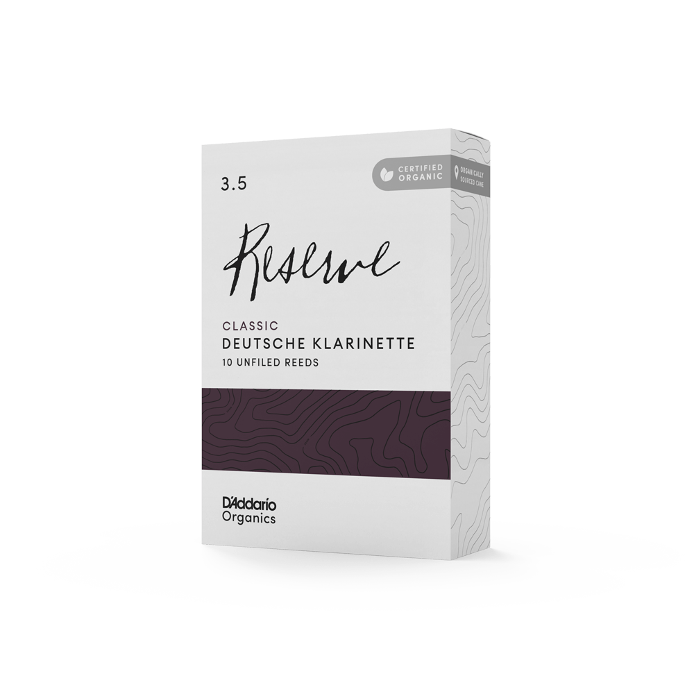 Organic Reserve Classic Deutsche Klarinette Reeds, Individually-Sealed, 10-Pack