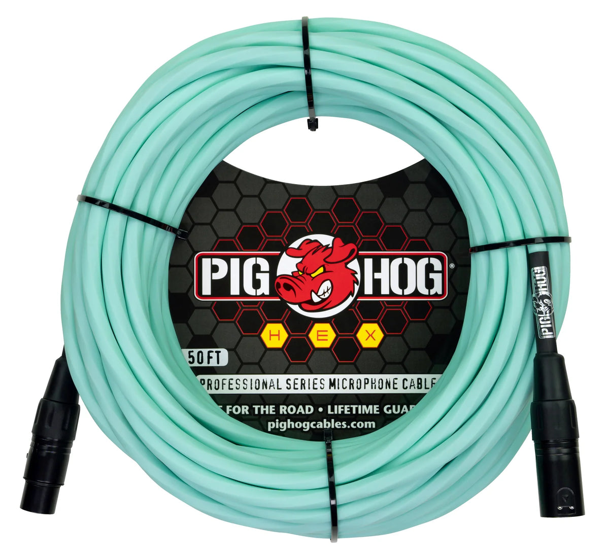 Pig Hog Hex Series Mic Cable - Seafoam Green