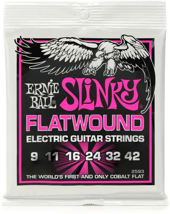 Ernie Ball Slinky Cobalt Flatwound Electric Guitar Strings