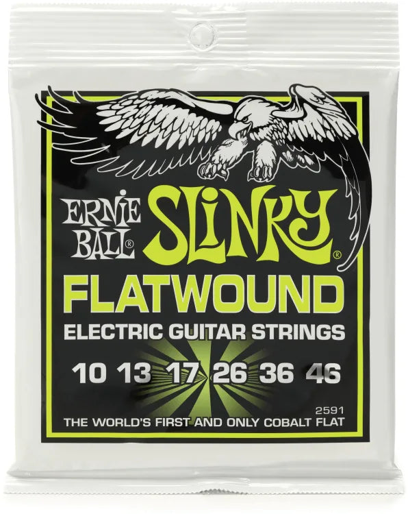 Ernie Ball Slinky Cobalt Flatwound Electric Guitar Strings
