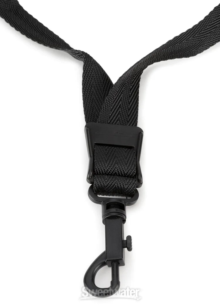 Gator Deluxe Neoprene Saxophone Neck Strap 20 inches, Black