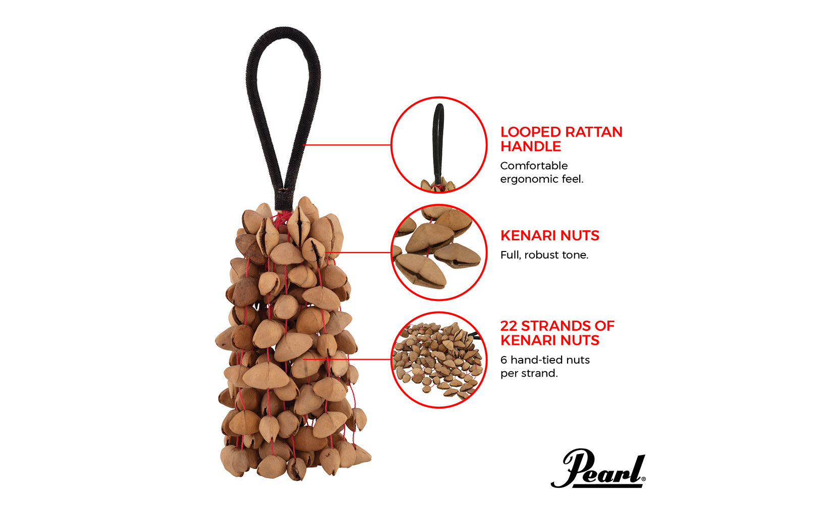 Pearl PBSHKENL - Kenari Nut Shaker