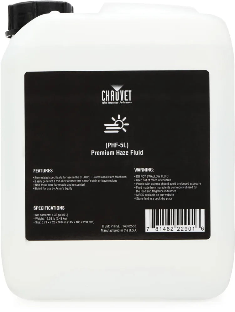 Chauvet Pro Professional Haze Fluid - 5 Liters