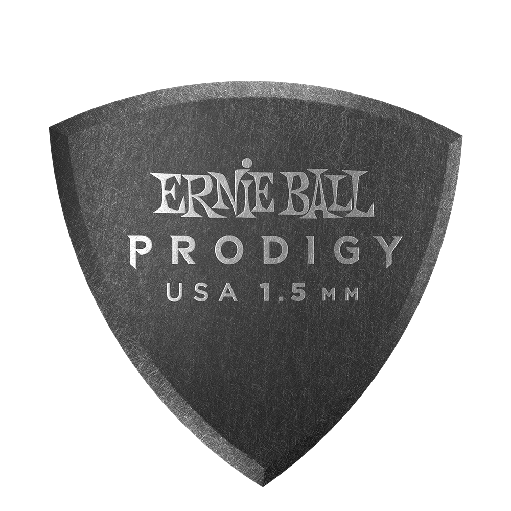 PRODIGY GUITAR PICKS - SHIELD 1.5MM BLACK - 6 PACK