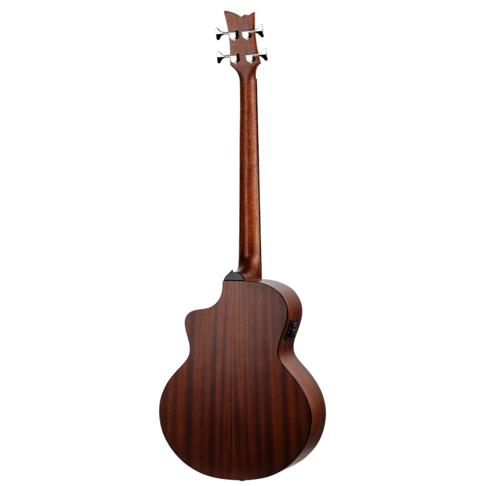 Ortega Acoustic Bass Deep Series 7 4-String Medium Scale Bass Spruce/ Mahogany Bourbon Fade - D7CE-BFT-4
