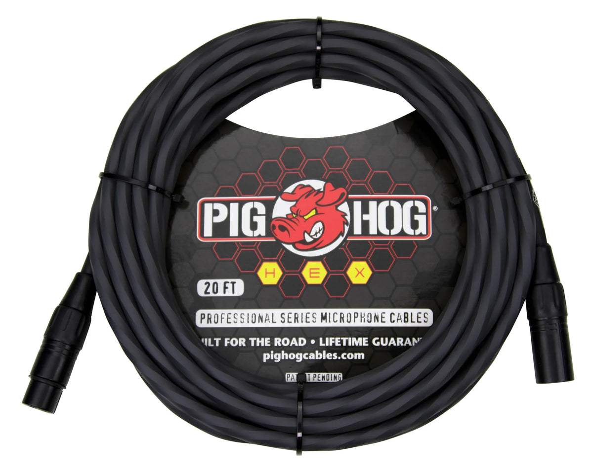 Pig Hog Hex Series Mic Cable - Grey