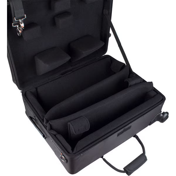 Protec Quad Horn Case With Wheels - IPAC
