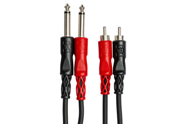 Hosa Stereo Interconnect Dual 1/4 in TS to Dual RCA