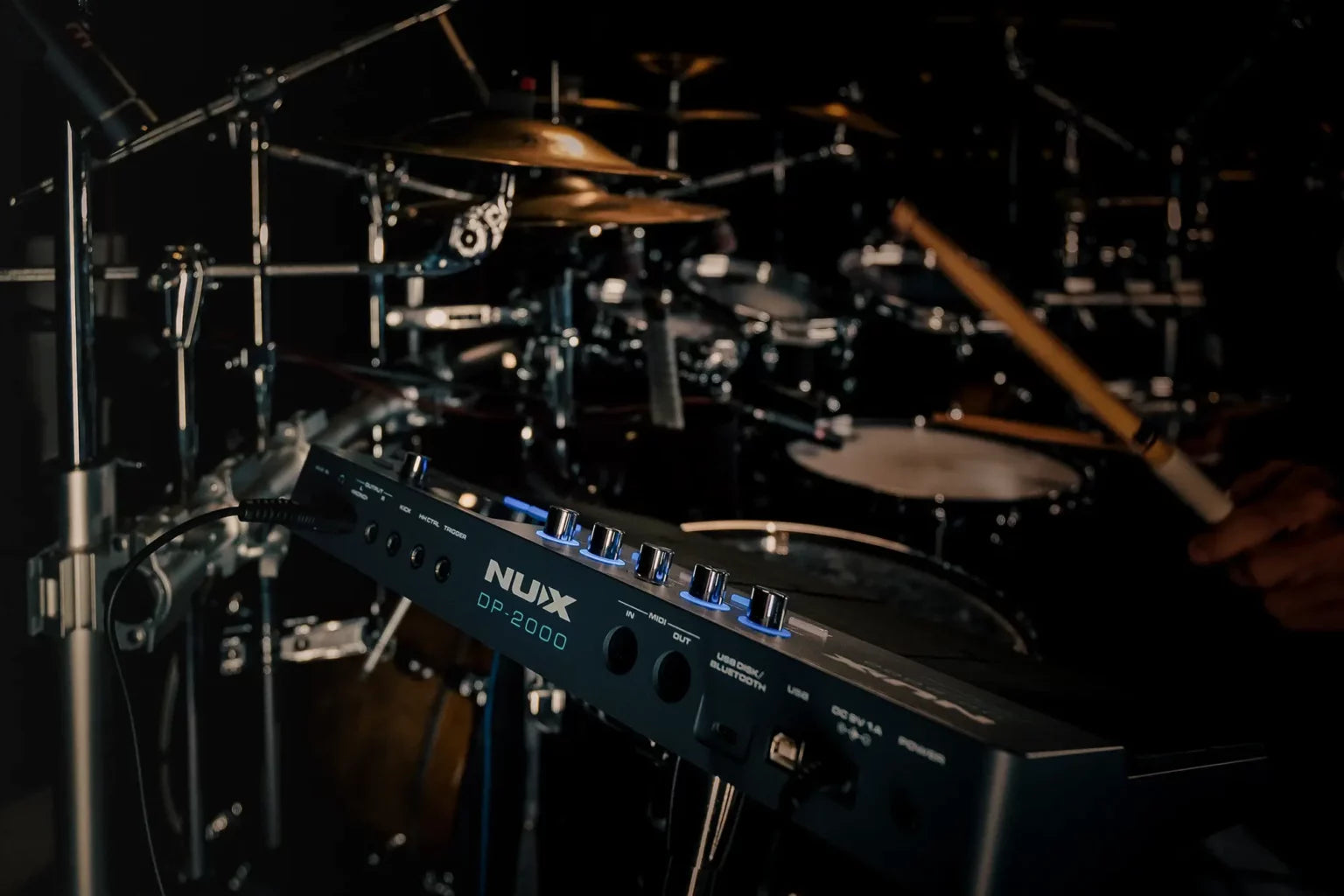 NUX DP-2000 Digital Percussion Pad with 8 Velocity Sensitive Pads